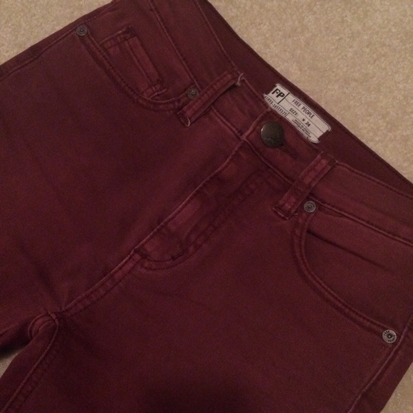 SOLD⭐️Free People High Rise Roller Skinny Jeans - Picture 7 of 7